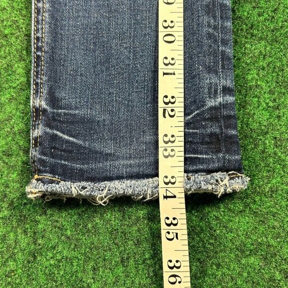 Rag & Bone Womens Size 25 Low Rise Crop Raw Hem Denim Jeans USA‎ Made - Picture 4 of 9